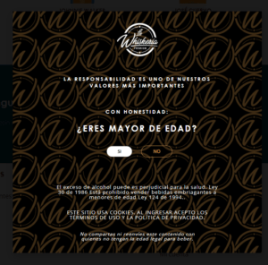 Pop up mayoria de edad
