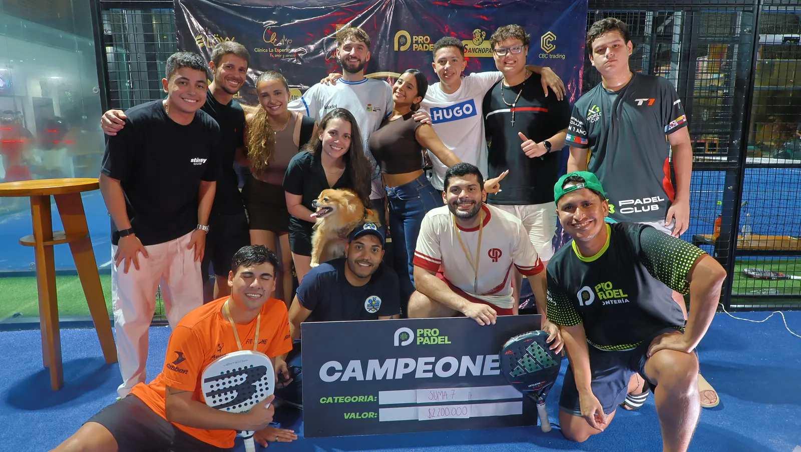 Foto de equipo en Las Cabras Pádel Tour, Montería