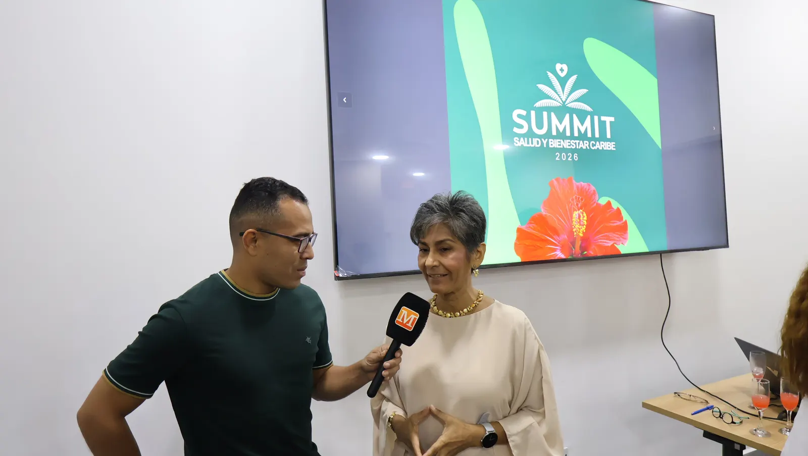 Entrevista con medios durante el Summit Salud y Bienestar Caribe en Montería